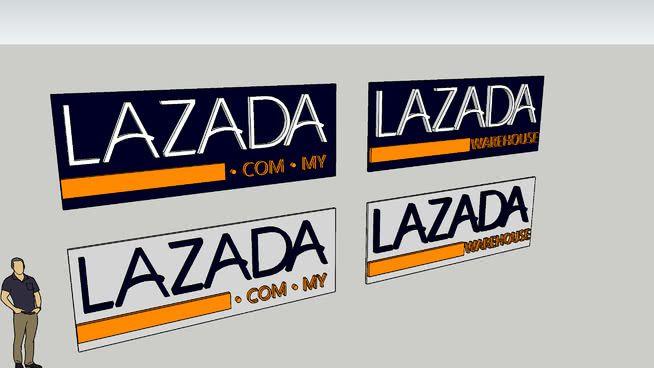Lazada Logo - Logo LAZADA | 3D Warehouse