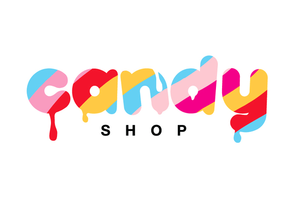 Sweet Logo - Candy shop logo example | Project 4 | Candy logo, Dessert logo ...