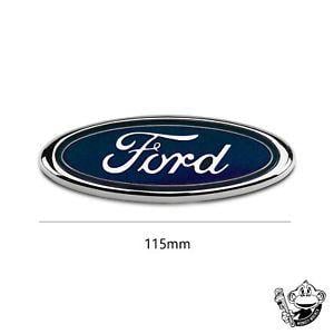 Blue Oval Brand Logo - FORD TRANSIT CONNECT REAR DOOR BADGE 115MM x 45MM BLUE/CHROME OVAL ...