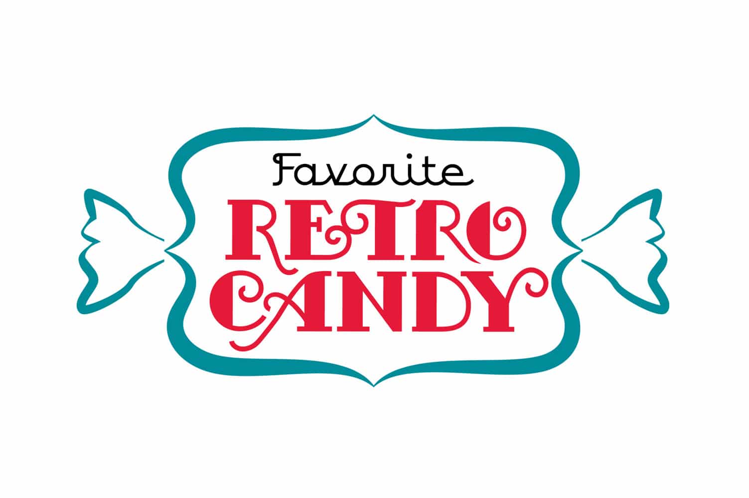 Candy Logo - Favorite Retro Candy Logo Design - JellyFlea Creative