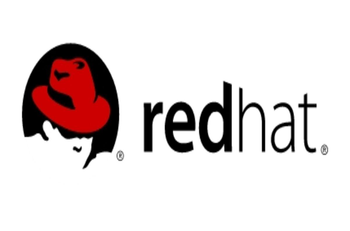 Man with Red Hat Logo - Red Hat shifts PaaS cloud into production gear • The Register