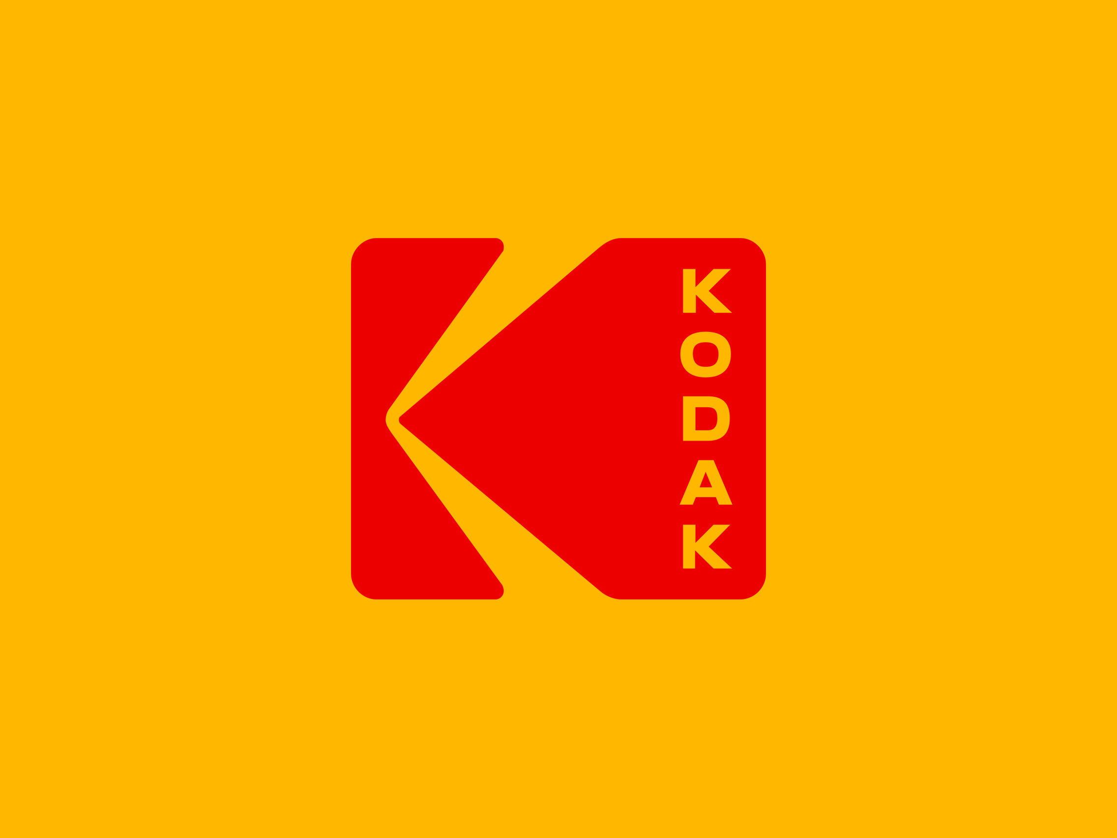 American with Red and Yellow Logo - Kodak Logo 2016 Red On Yellow