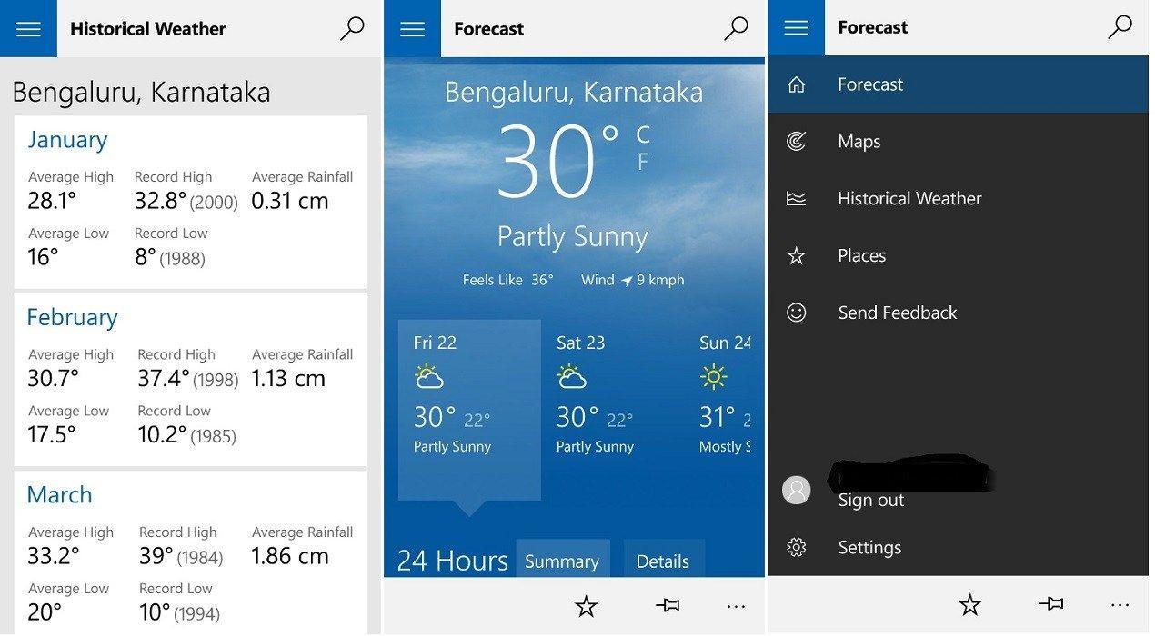MSN Weather Logo - MSN Weather, News, Sports & Money apps updated for Windows 10 Mobile ...