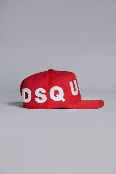 Man with Red Hat Logo - Dsquared2 Men's Caps & Hats Fall Winter | Official Store