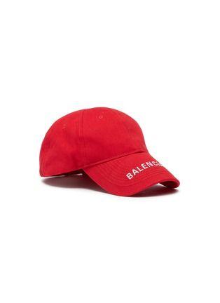 Man with Red Hat Logo - Men Hats & Gloves | Online Designer Shop | Lane Crawford