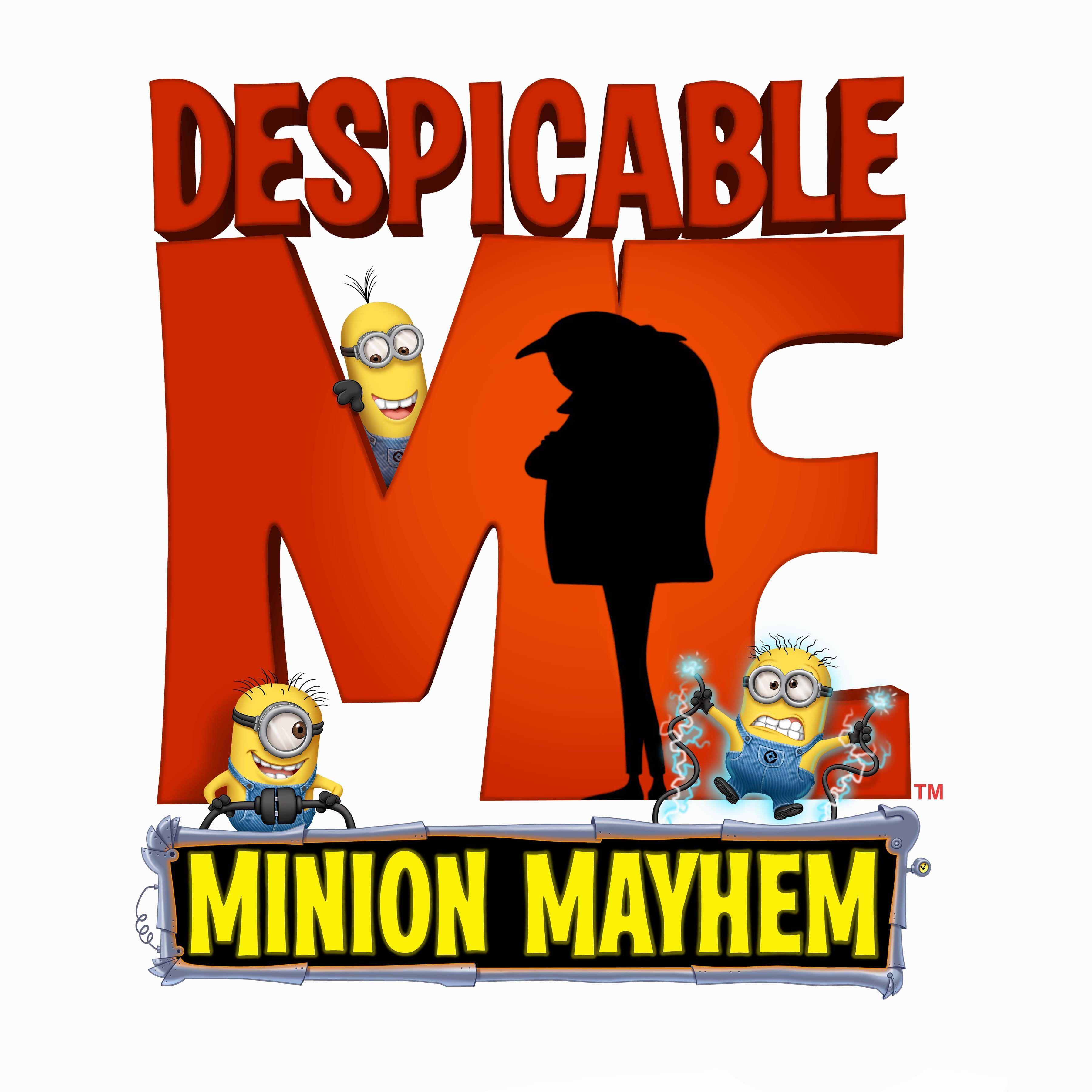 Despicable Me 1 Logo - Despicable Me Minion Mayhem Logo. BEYOND THE MARQUEE