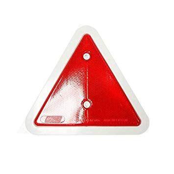 Red Triangle with Circle Logo - WORKSHOPPLUS Red Triangle Reflector 140mm with White Border: Amazon ...