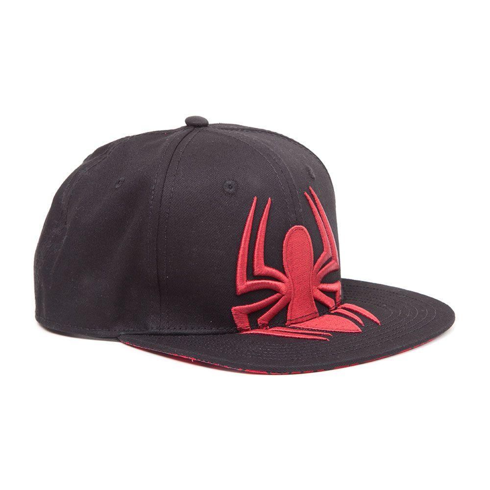 Man with Red Hat Logo - MARVEL COMICS Ultimate Spider-Man Embroidered Red Spidey Logo with Webbed  Brim Snapback Baseball Cap, Black/Red (SB112519SPN)