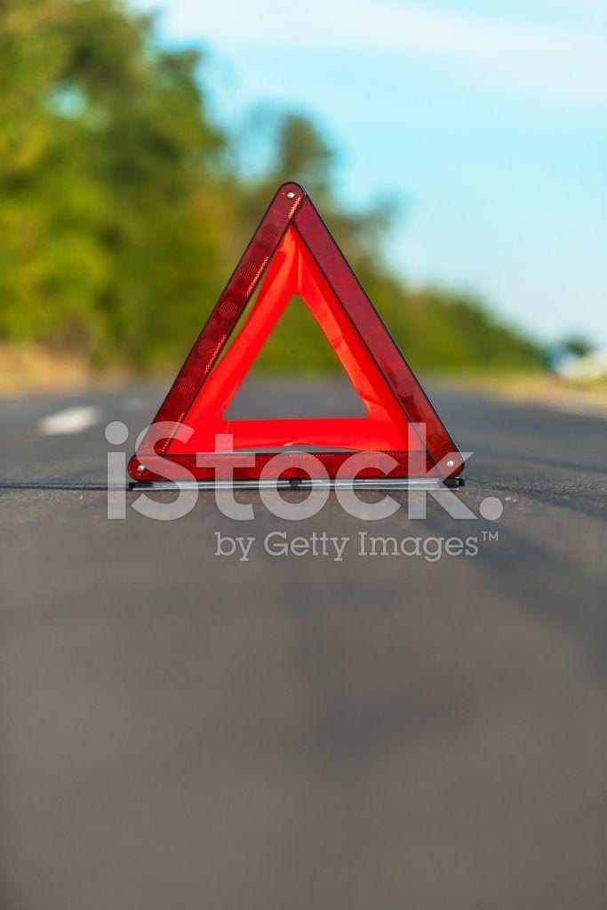 Red Triangle Car Logo - Red Triangle of A Car Stock Photos - FreeImages.com
