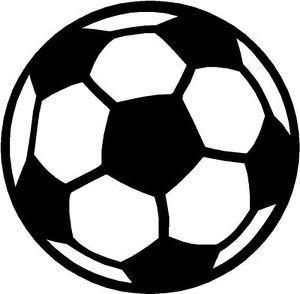 Black and White Football Logo - Football Ball Soccer Ball Logo Sticker Decal Graphic Vinyl Label ...