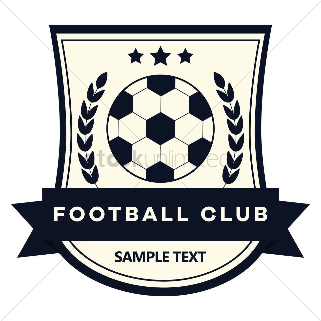 Black Football Logo - Football club logo Vector Image - 1527032 | StockUnlimited