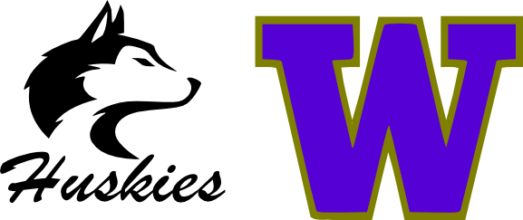 University of WA Logo - washington huskies stencil. University of Washington logos SVG