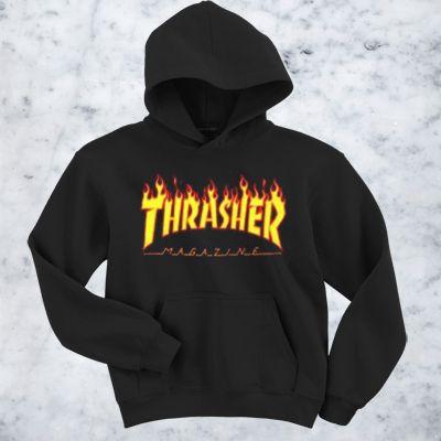 Thrasher Fire Hoodie Logo - Thrasher Fire Magazine Sweater and Hoodie