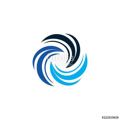 Blue Swirl Logo - Blue Swirl Logo Stock Image And Royalty Free Vector Files
