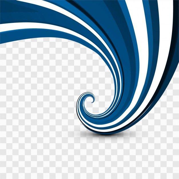 Blue Swirl Logo - Modern blue swirl wave background Vector | Free Download
