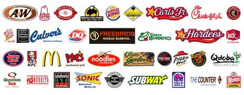 Popular Food Chains Logo LogoDix