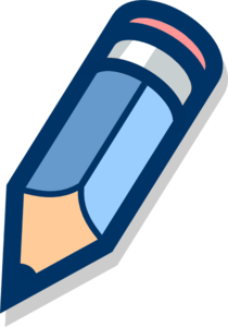 Blue Swirl Logo - Blue Pencil Clip Art clip art online
