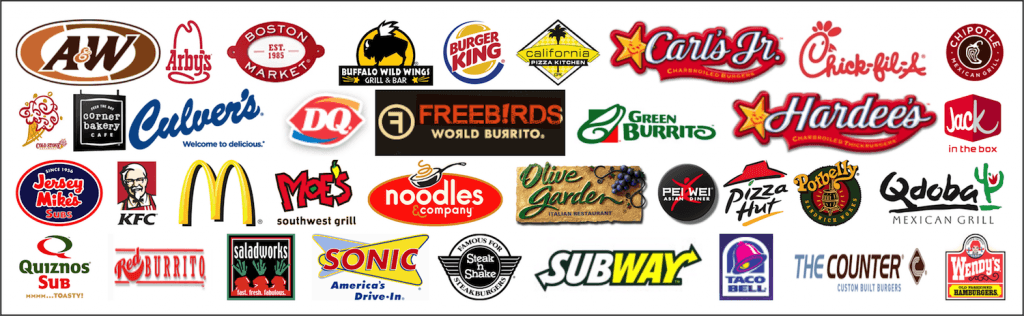 Popular Food Chains Logo LogoDix