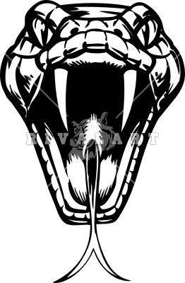Black Snake Logo - Snake Head Fangs Drawings Clipart - Free Clipart | Logos in 2019 ...