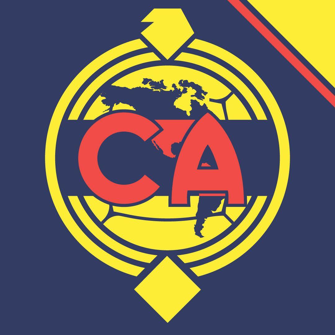 American with Red and Yellow Logo - CLUB AMERICA LOGO