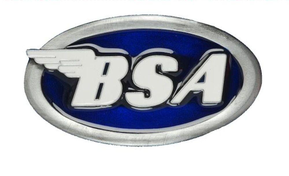 B in Blue Oval Logo - BSA OVAL LOGO / BLUE | B.S.A. MOTORCYCLES (LICENSED}
