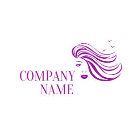 Beautiful Lady Logo - Free Hair Logo Designs. DesignEvo Logo Maker
