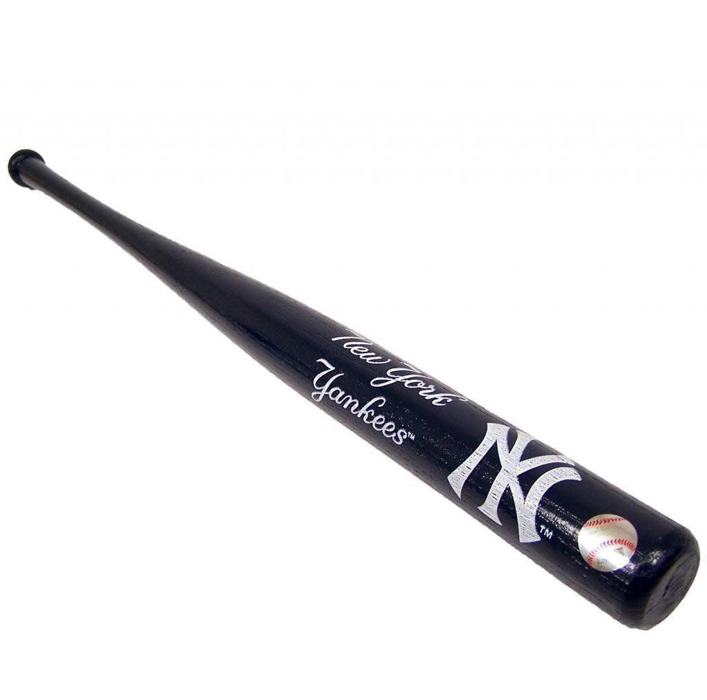 Wood Baseball Bat Logo - NY Yankees 18 Blue Mini Wood Baseball Bat
