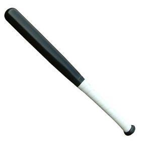 Wood Baseball Bat Logo - Baseball Black Wooden Baseball Bat Rounders Bat With Rubber Grip