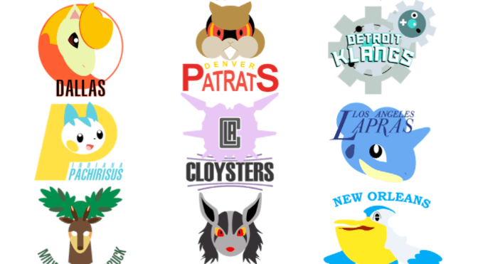 Pokemon Type Logo - All NBA logos reimagined as Pokémon, both old and new