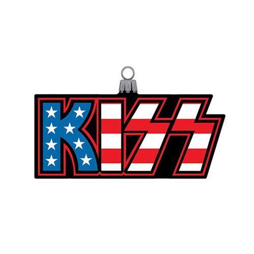 Kiss Logo - KISS Logo 5-Inch Glass Ornament - Entertainment Earth