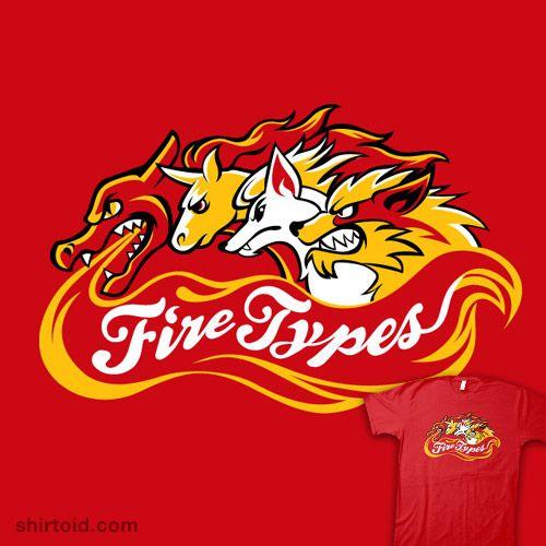 Pokemon Type Logo - Fire Spinners | Shirtoid