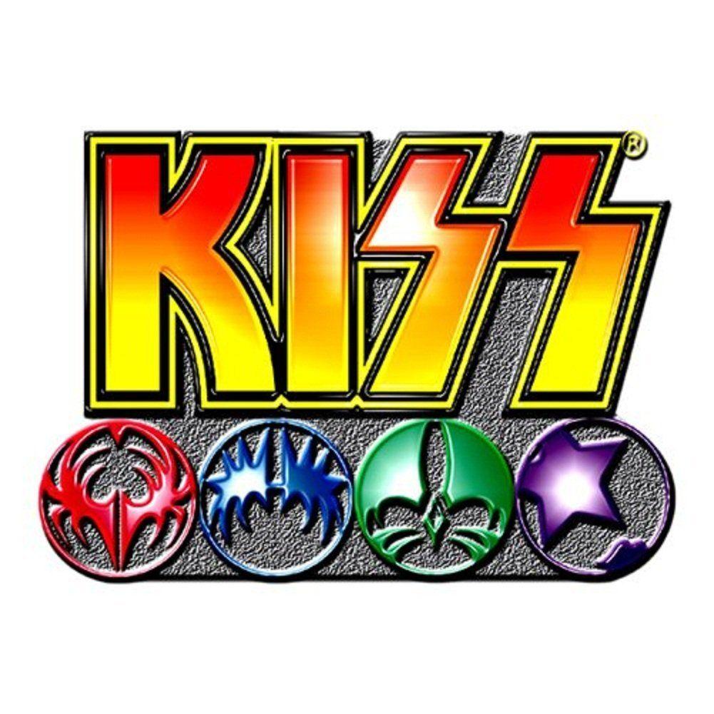 Kiss Logo - KISS Logo And Icons Band Logo Metal Pin Badge Brooch Album Official ...
