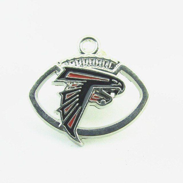 Falcons Sports Logo - Football Atlanta Falcons team logo dangle charm pendant for DIY ...