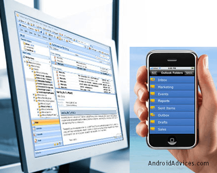 Outlook Phone Logo - Sync MS Outlook Data with Android Mobile Phone