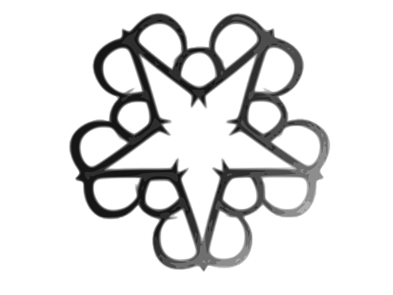Black Veil Brides Logo - Black Veil Brides star logo 2.svg