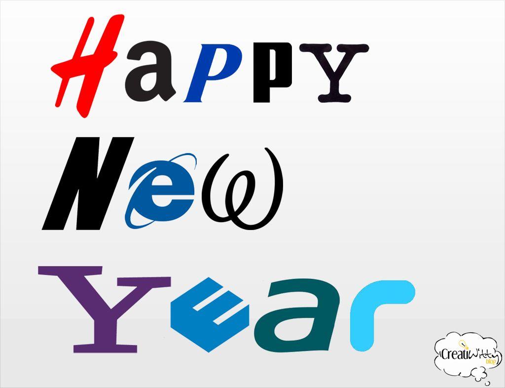 Happy New Year Logo - happy new year logos - CreatiWittyBlog
