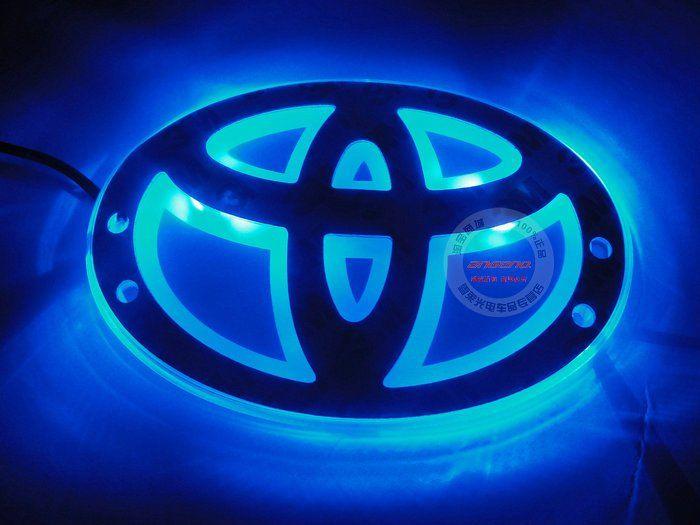 Cool Toyota Logo - LED car badge light with original emblem for Toyota-in Car Light ...