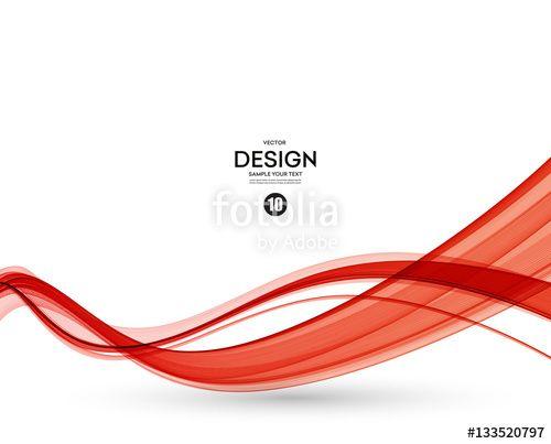 Orange and Red Wavy Logo - Abstract red wavy lines