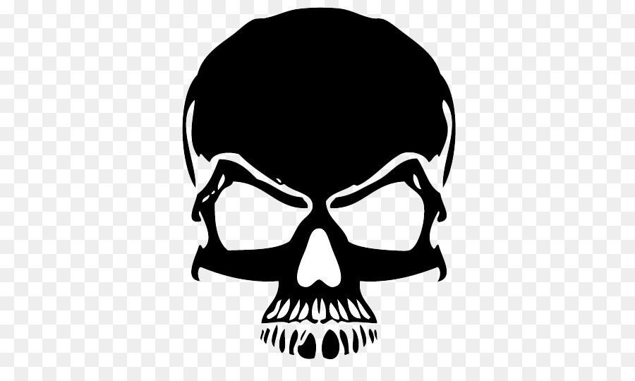 Skull Black and White Logo - Logo Editing Illustration - Black Skull cartoon vector png download ...