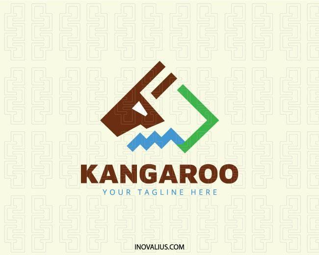 With a Blue Kangaroo Company Logo - Kangaroo Logo For Sale | Inovalius