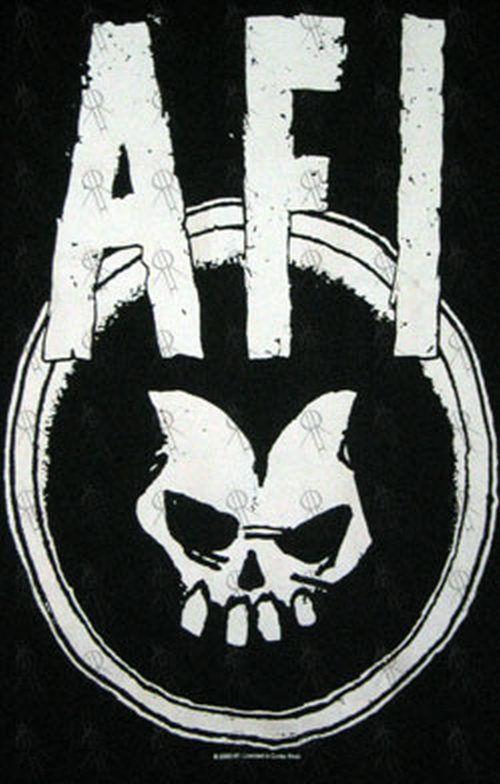 Black Skull Logo - AFI - Black Skull Logo Girls' T-Shirt (Clothing, Shirts) | Rare Records
