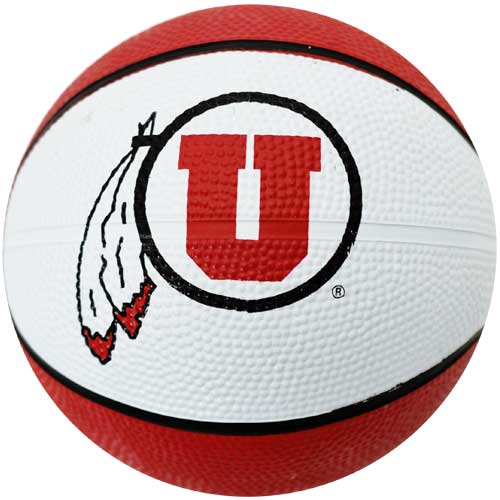 U of U Basketball Logo - Utah Utes Red & White Mini Athletic Logo Basketball. | Utah Red Zone