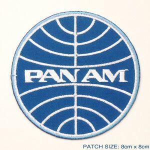 1960'S Company Logo - PAN AM - Classic 1960's Style Airlines Company Logo Embroidered Iron ...