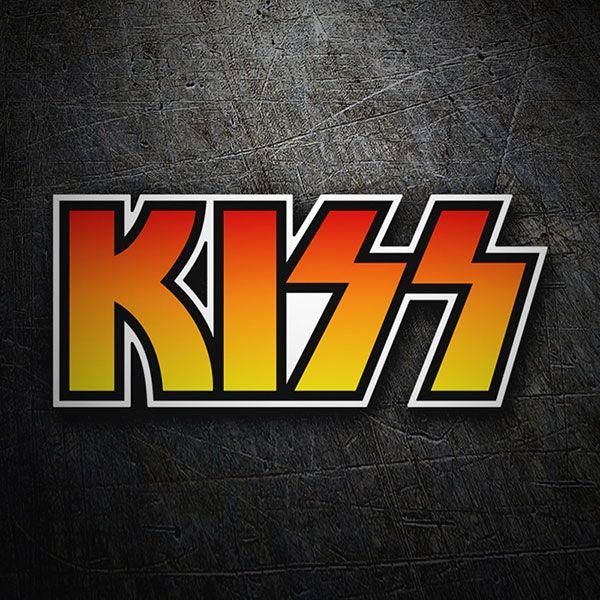 Kiss Logo - Sticker Kiss Logo Color | MuralDecal.com