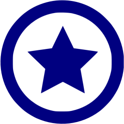 Blue Star in Circle Logo - Navy blue star 7 icon - Free navy blue star icons