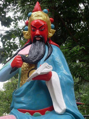 Red Face Statue Logo - Red face god | Seen at Wat Meang temple, Ang Thong Thailand.… | Joel ...