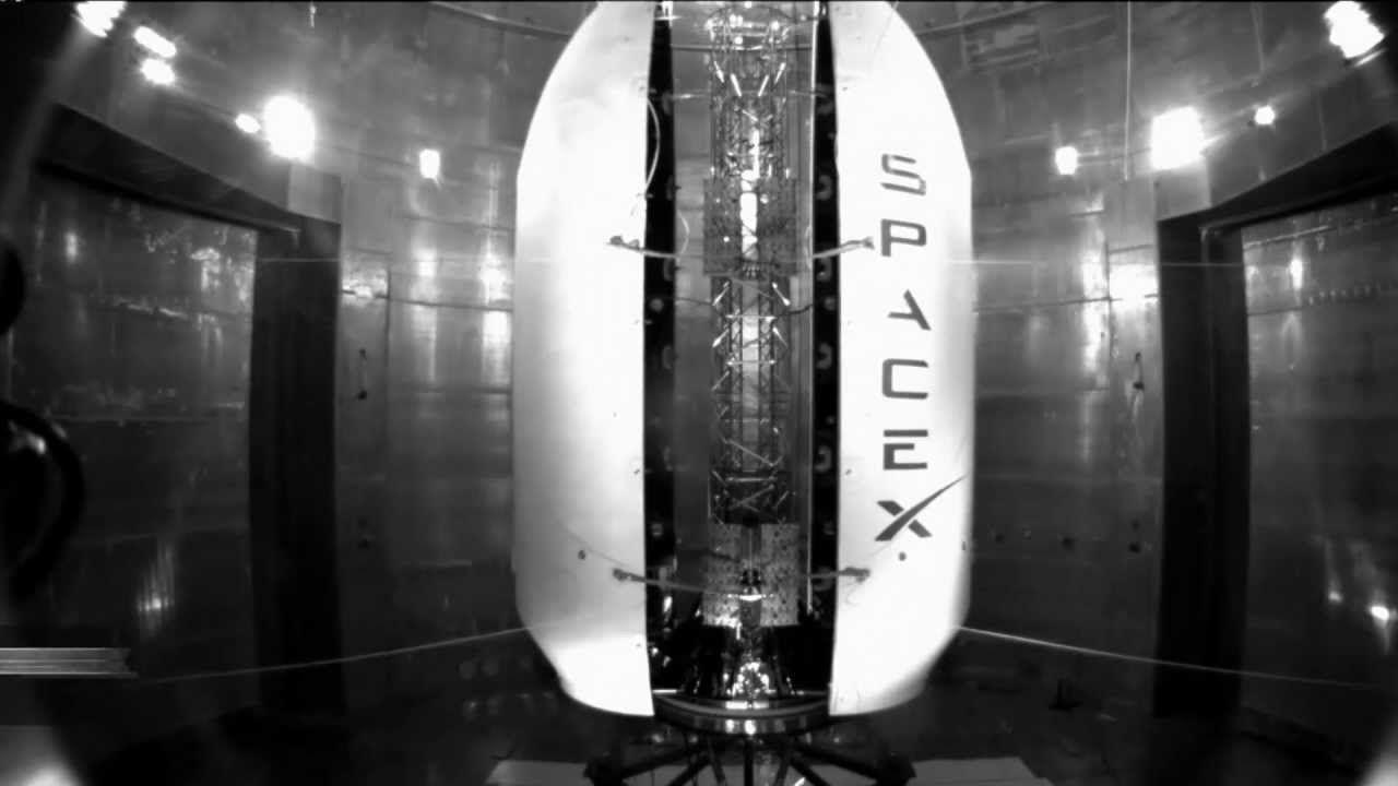 SpaceX Fairing Logo - SpaceX Fairing Separation Test - YouTube