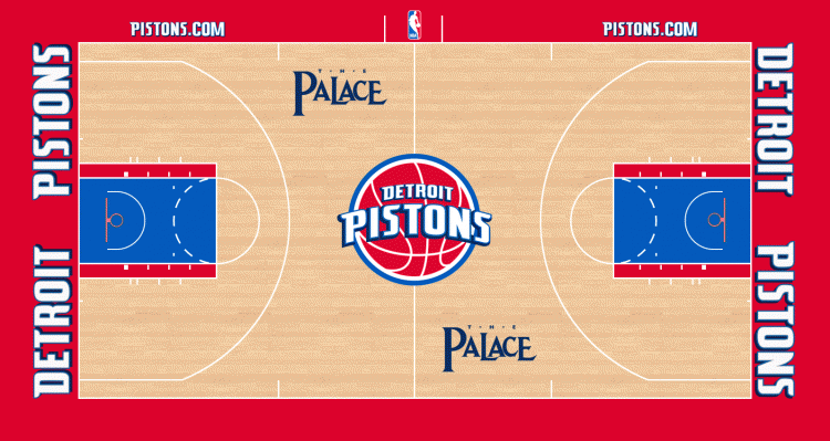 Palace Sports Logo - Detroit Pistons Stadium Logo Basketball Association NBA