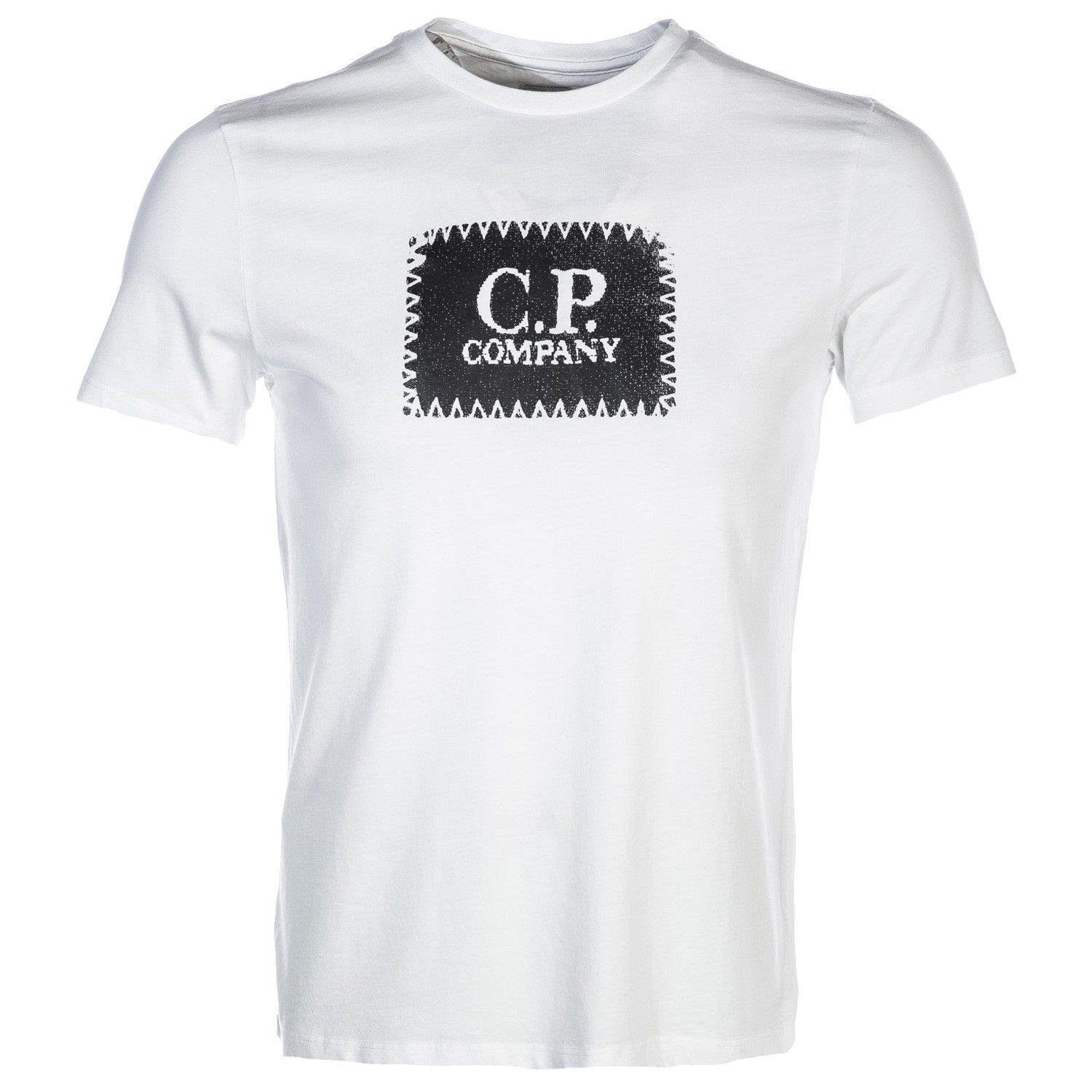 Off White Box Logo - CP Company Box Logo T Shirt in Off White I CP Company I Norton Barrie