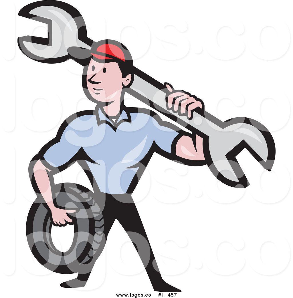 Mechanic Tools Logo - Wrenches Auto Repair Clipart